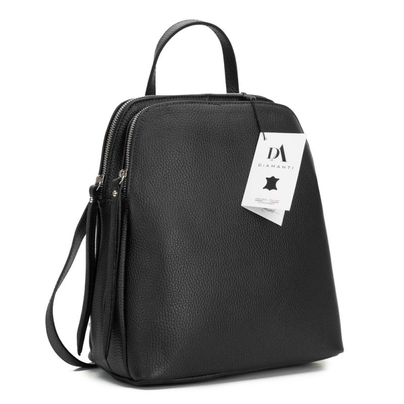 Rucsac dama piele naturala DiAmanti Alfredo Negru